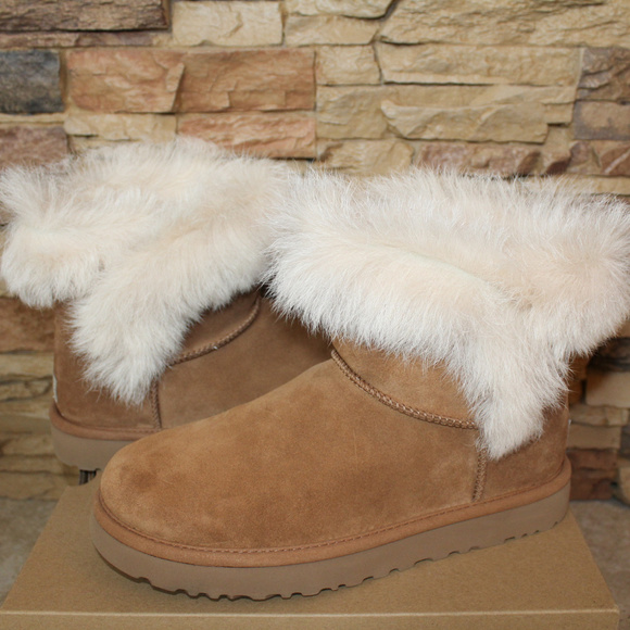 UGG Shoes - UGG MILLA TOSCANA FLUFF MINI SUEDE SHEARLING BOOT